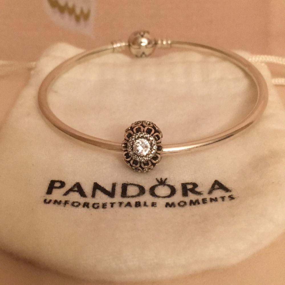 Authentic Pandora Floral Brilliance Charm